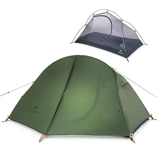 Naturehike Leichtes Zelt für 1 Person Wasserdicht Tragbar Geeignet für Radfahren/Wandern/Camping/Rucksackwandern im Freien von Naturehike