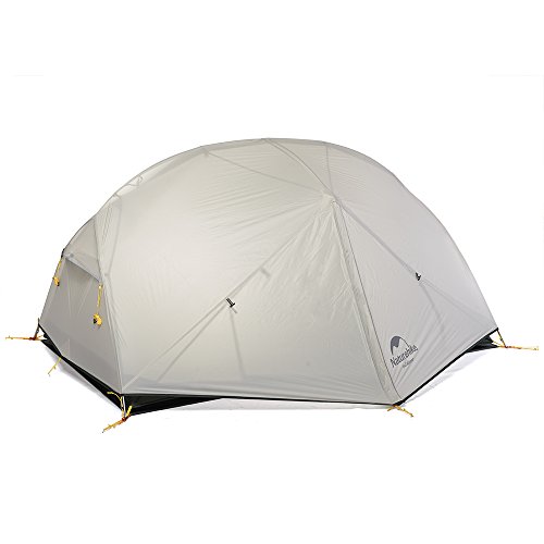 Naturehike Mongar Ultraleichte 2 Personen Zelt 20D Silikon Doppelten Camping Zelt (Grau) von Naturehike