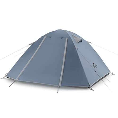 Naturehike P-Serie Camping Zelt 2 Personen in 4 Jahreszeiten, Ultraleicht Kuppelzelte, Anti-UV- Familien Zelt für Outdoor-Aktivitäten(Blau 2P) von Naturehike
