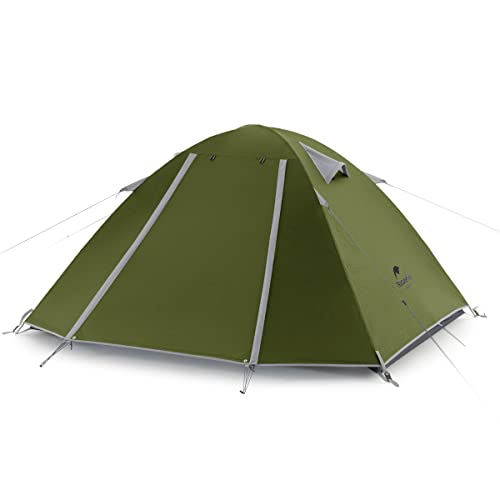 Naturehike P-Serie Camping Zelt 2 Personen in 4 Jahreszeiten, Ultraleicht Kuppelzelte, Anti-UV- Familien Zelt für Outdoor-Aktivitäten(Grün 2P) von Naturehike