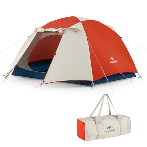 Naturehike Zelt mit vorzelt für 2 Personen Ultraleichtes Trekkingzelt Outdoor Camping Leichtes Zelt Rucksackzelt Wasserdichtes Zelt Campingzelt Verfügbar Mit tragbarer Aufbewahrungstasche von Naturehike