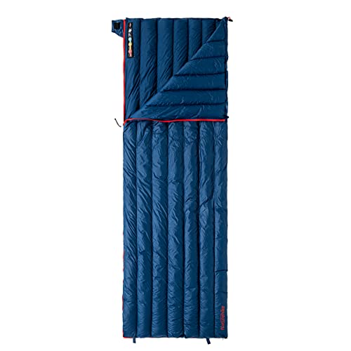 Naturehike Schlafsäcke Ultraleicht 800FP Rechteckige Schlafsäcke Wasserabweisend Schlafsack für Outdoor, Camping, Wandern, Reisen von Naturehike