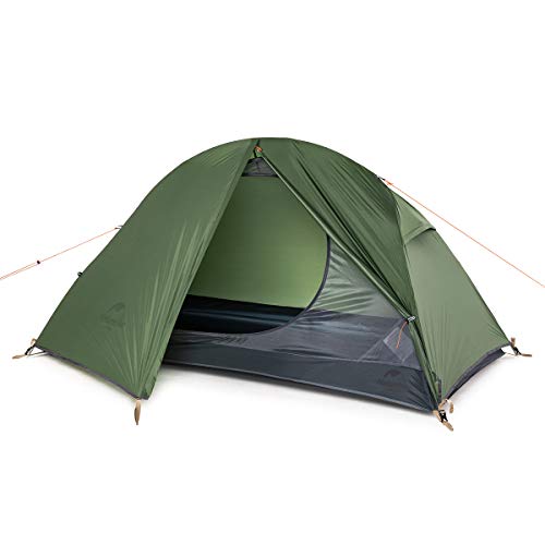 Naturehike Ultraleichtes Zelt Trekkingzelt für 1 Personen Zelt 3-4 Saison für Camping Wandern (Waldgrün) von Naturehike