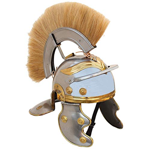 Nautical Replica Hub Imperial Roman Centurion Helm Blond Plume von Nautical Replica Hub