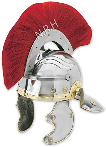 Nautical Replica Hub Mittelalterlicher römischer Imperial Centurion historischer Helm Rüstung 18G Stahl von Nautical Replica Hub