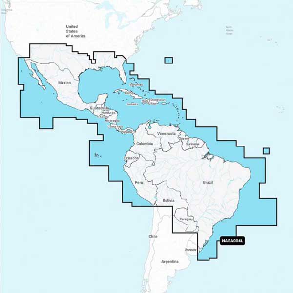 Navionics Msd Large Sa004l México Caribe Brasil Chart Blau von Navionics