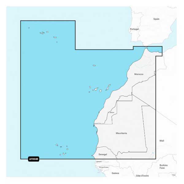 Navionics Regular Af004r Canaries North West Africa Nautical Chart Durchsichtig von Navionics