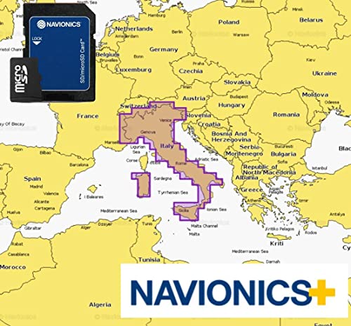 Navionics Unisex-Adult NN-772 NAEU073R-ITALY, Lakes & Rivers EU073R-REGULAR, Multicolor, Standard von Navionics