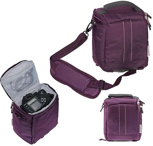 Navitech DSLR-Kameratasche, kompatibel mit Kodak PIXPRO AZ528 Digitalkamera, Violett, violett, Einheitsgröße, Kameratasche von Navitech