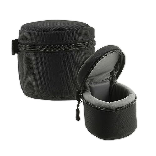 Navitech Schwarz Wasserdicht Kameraobjektiv Schutzhülle Tasche - Kompatibel Mit Dem Sony FE 50mm F2.5 G Lens von Navitech