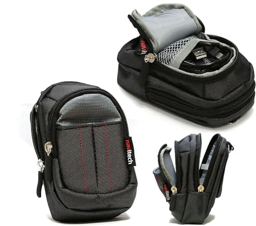 Navitech Schwarz Kamera Tasche Kompatibel mit dem Canon PowerShot SX740 HS LITE Edition Camera von Navitech