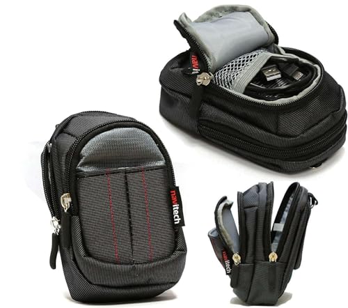 Navitech Schwarz Kamera Tasche Kompatibel mit dem OM System Tough TG-7 Digital Camera von Navitech