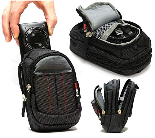 Navitech Schwarz Kamera Tasche Kompatibel mit dem Olympus Tough TG-6 Waterproof Camera von Navitech
