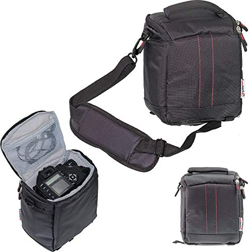 Navitech Spiegelreflexkamera-Tasche, kompatibel mit Kodak PIXPRO AZ528 Digitalkamera, Schwarz, Schwarz , Einheitsgröße, Kameratasche von Navitech