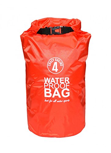 Navyline Ripstop Dry Bag - wasserdichter Rollbeutel Rollsack Seesack , Größe:10 Liter, Farbe:rot von Navyline