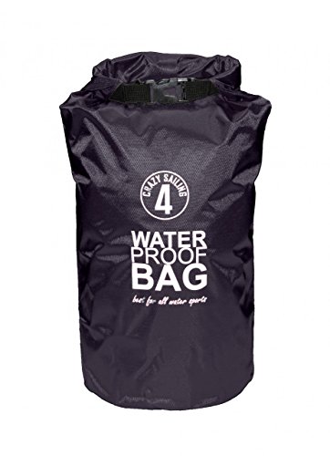 Navyline Ripstop Dry Bag - wasserdichter Rollbeutel Rollsack Seesack, Größe:10 Liter, Farbe:schwarz von Navyline