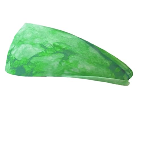 Schweißabsorbierendes, atmungsaktives Stretch-Baumwoll-Haarband, Yoga, Sport, Antitranspirant-Stirnband, Herren- und Damen-Lauf-Haarband (Color : Green) von NbiKe