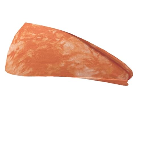 Schweißabsorbierendes, atmungsaktives Stretch-Baumwoll-Haarband, Yoga, Sport, Antitranspirant-Stirnband, Herren- und Damen-Lauf-Haarband (Color : Orange) von NbiKe