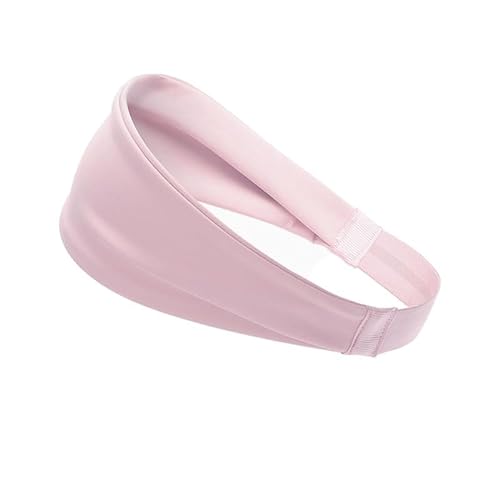 Schweißband for Männer Frauen Sport Yoga Fitness Stirnband Stretch atmungsaktiv elastische Schweiß Haarband Workout Headwrap (Color : Pink) von NbiKe