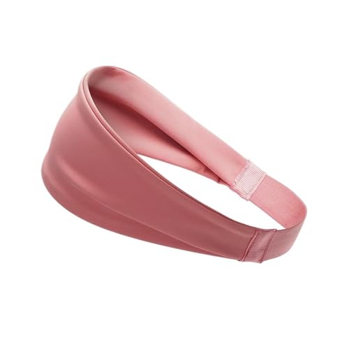 Sport-Stirnbänder for Männer und Frauen, rutschfest, feuchtigkeitsableitend, for Workout, Schweißband, Fitness, Laufen, Fußball, Yoga, Haarband (Color : Pink) von NbiKe