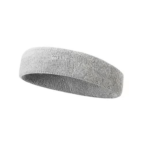 Sport-Stirnband, Laufkopfbedeckung, schweißabsorbierendes Stirnband, Basketball-Antitranspirant-Gürtel, Fitness-Schweißführungsgürtel (Color : Light Grey) von NbiKe