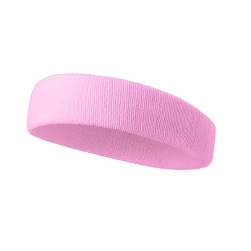 Sport-Stirnband, Laufkopfbedeckung, schweißabsorbierendes Stirnband, Basketball-Antitranspirant-Gürtel, Fitness-Schweißführungsgürtel (Color : Pink) von NbiKe