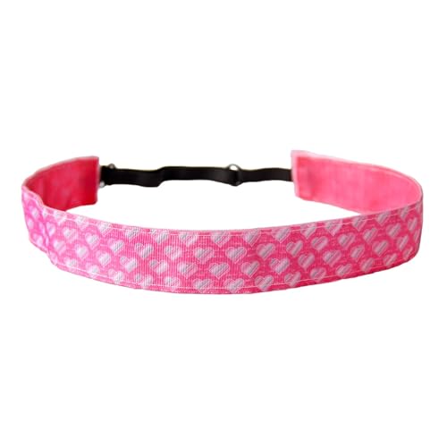 Verstellbares, elastisches Gurtband, Lauf-Stirnband, europäisches und amerikanisches Antitranspirant-Band, Sport-Yoga-Haarband (Color : Pink) von NbiKe