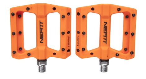 paar flache pedale neatt composite 8 pins orange von Neatt