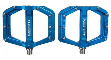 paar flache pedale neatt oxygen v2 8 pins blau von Neatt