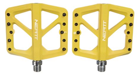 paar neatt composite 5 pin flat pedale gelb von Neatt