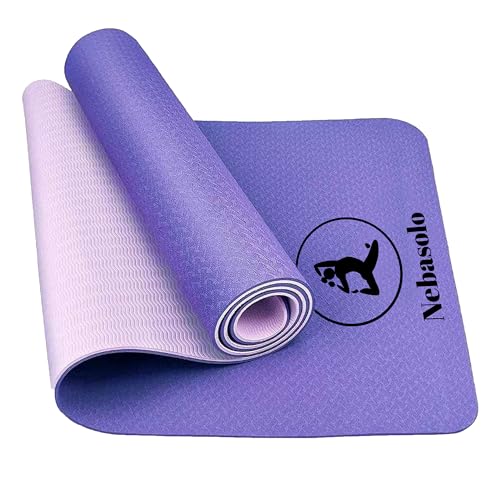 Yogamatte (Violett + Hellviolett) von Nebasolo