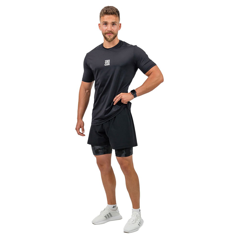 Nebbia Compression 2in1 Performance 335 Shorts 2 In 1 Schwarz 2XL Mann von Nebbia