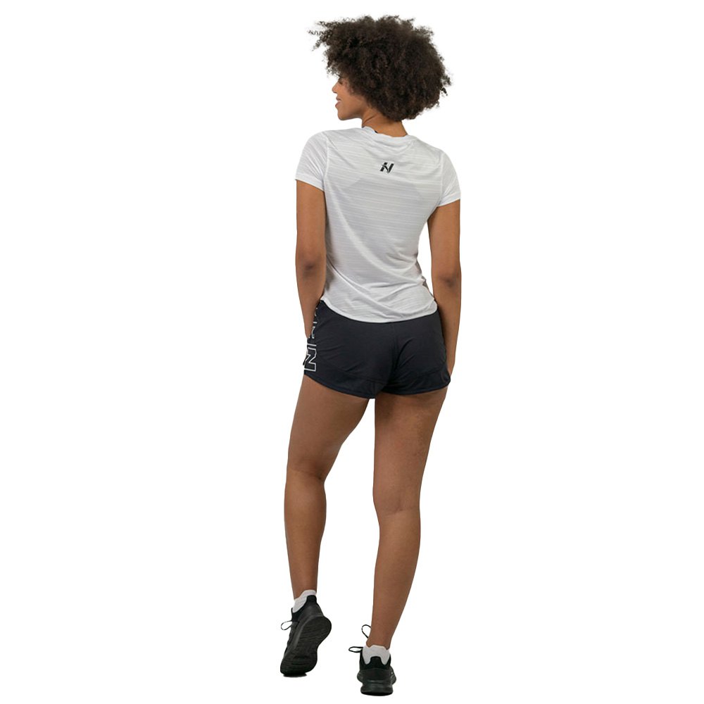 Nebbia Fit Activewear “airy” With Reflective Logo 438 Short Sleeve T-shirt Grau L Frau von Nebbia