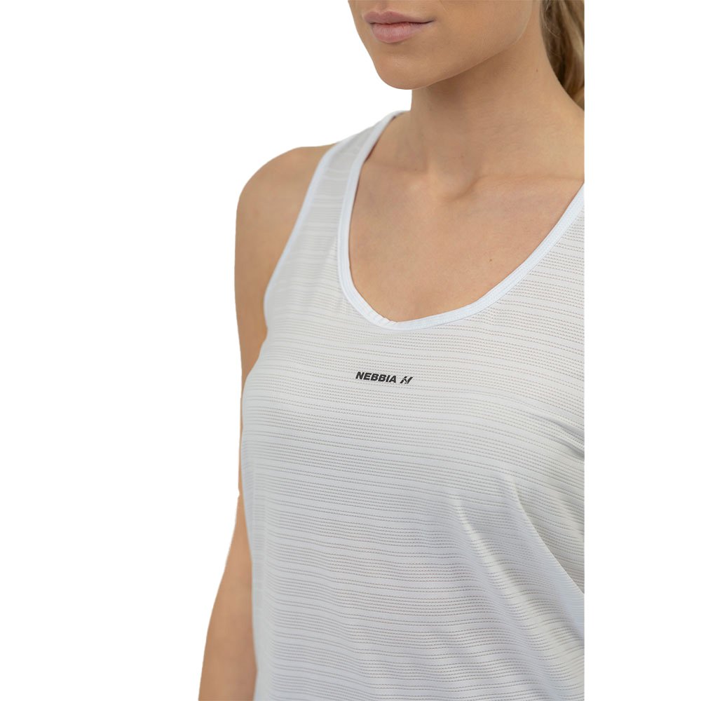 Nebbia Fit Activewear “airy” With Reflective Logo 439 Sleeveless T-shirt Grau L Frau von Nebbia