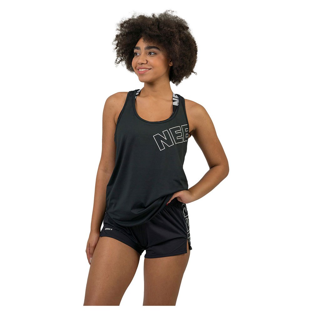 Nebbia Fit Activewear “racer Back” 441 Sleeveless T-shirt Schwarz S Frau von Nebbia