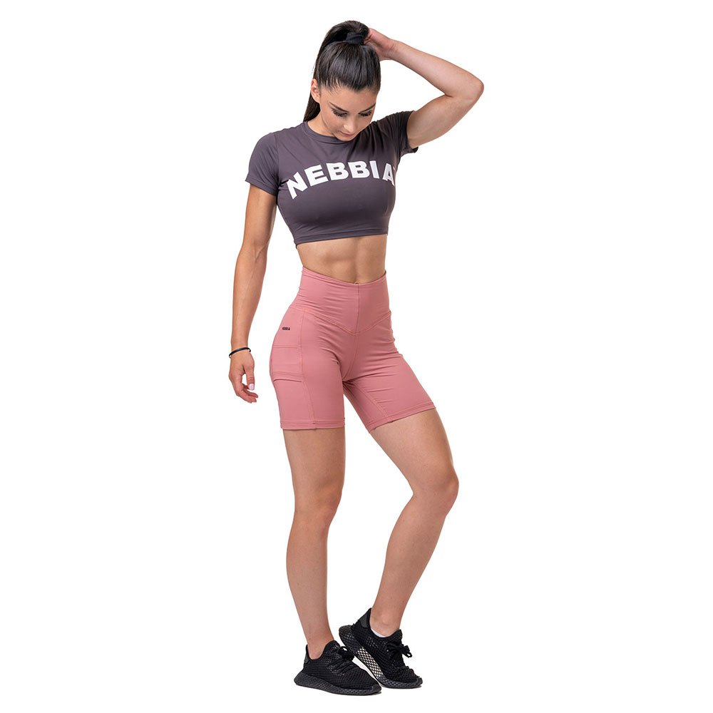 Nebbia Fit & Smart 575 Short Leggings Rosa XS Frau von Nebbia