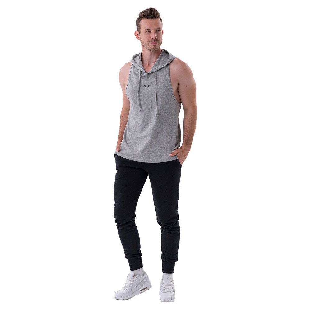 Nebbia Fitness With A Hoodie 323 Sleeveless T-shirt Grau 2XL Mann von Nebbia
