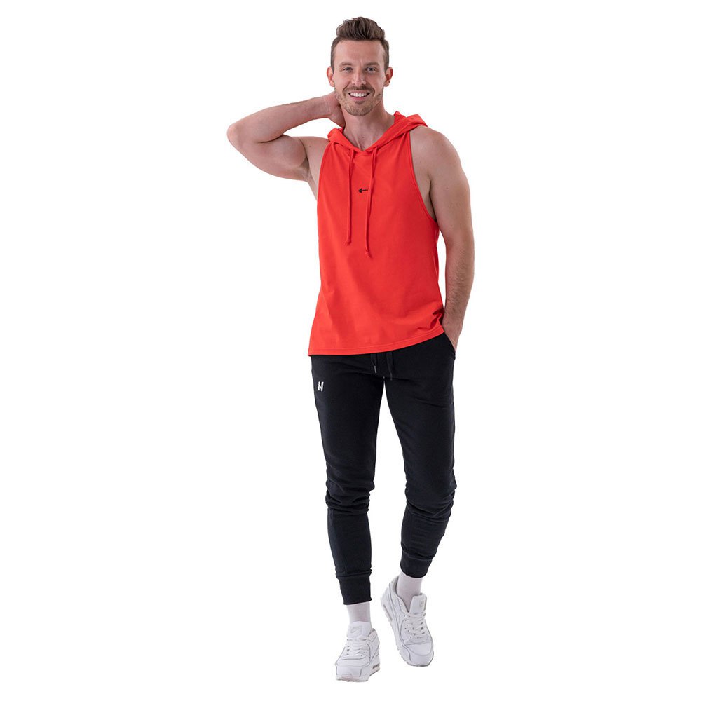 Nebbia Fitness With A Hoodie 323 Sleeveless T-shirt Orange XL Mann von Nebbia