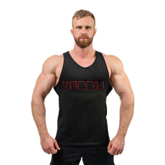 Nebbia Gym Strength Sleeveless T-shirt Schwarz 2XL Mann von Nebbia