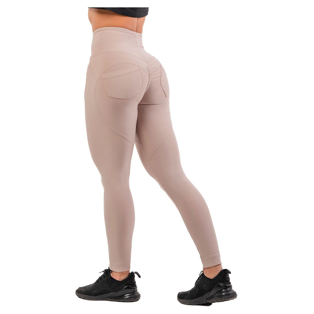 Nebbia High Waist & Lifting Effect Bubble Butt 587 Leggings Beige S Frau von Nebbia