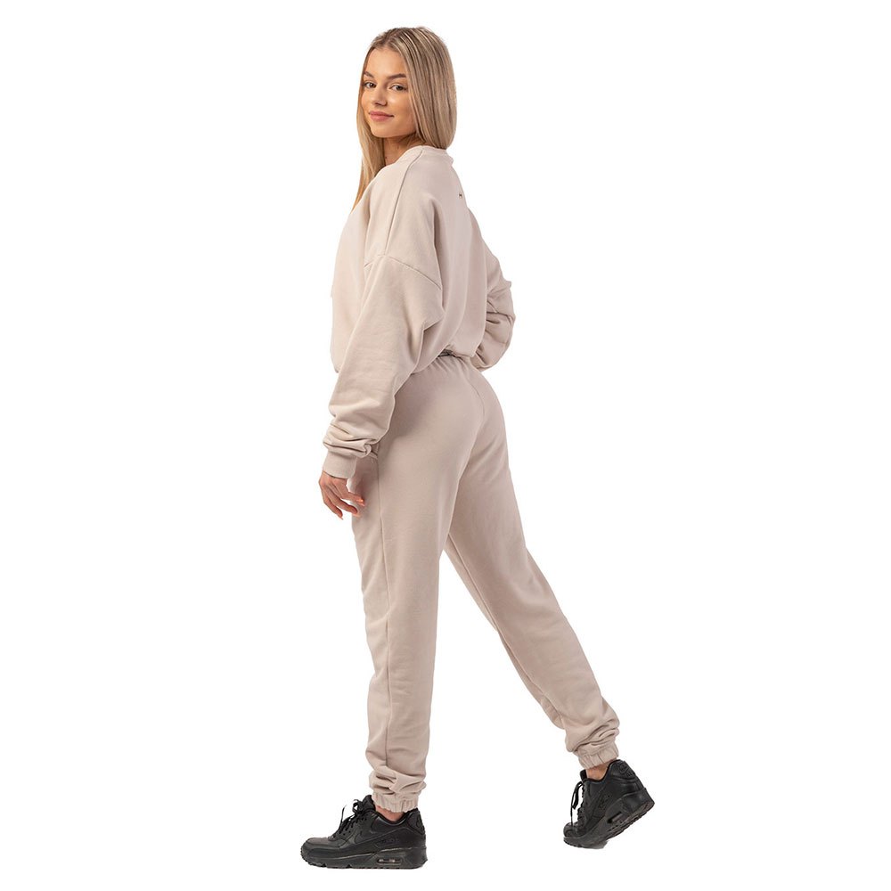 Nebbia Iconic Mid-waist 408 Tracksuit Pants Beige S Frau von Nebbia