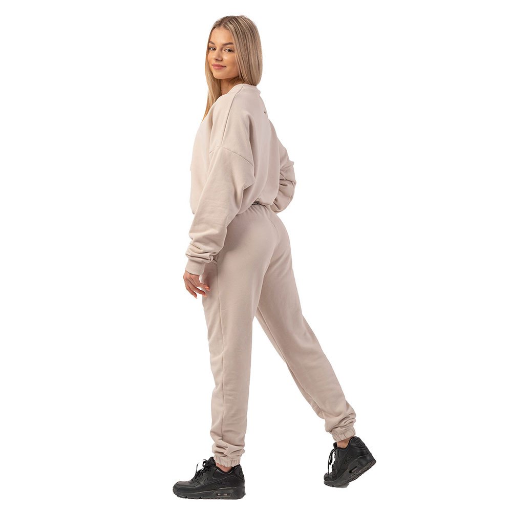 Nebbia Iconic Mid-waist 408 Tracksuit Pants Beige XS Frau von Nebbia