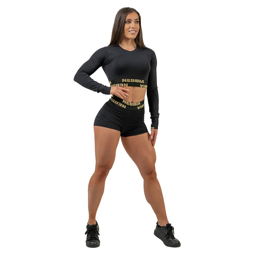 Nebbia Intense Perform Gold Long Sleeve T-shirt Schwarz M Frau von Nebbia