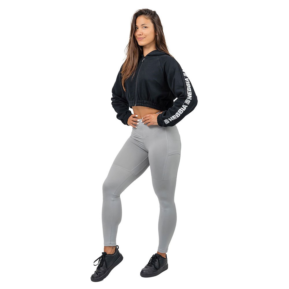 Nebbia Leg Day Goals Leggings High Waist Grau XS Frau von Nebbia