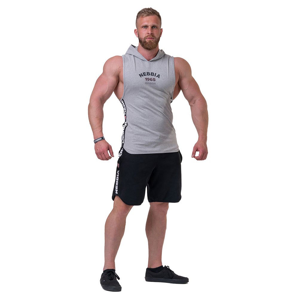 Nebbia Legend-approved Hoodie 191 Sleeveless T-shirt Grau 2XL Mann von Nebbia