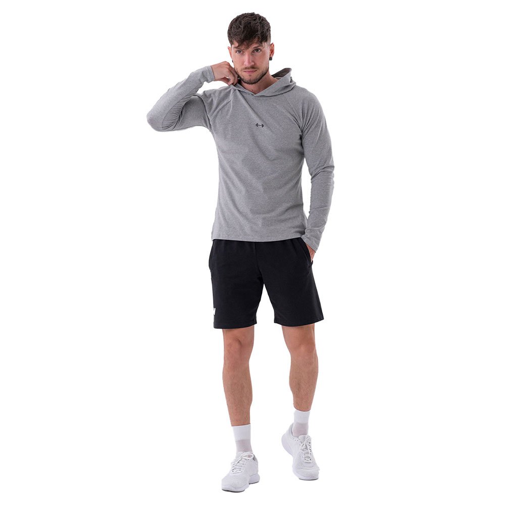 Nebbia Long-sleeve With A Hoodie 330 Long Sleeve T-shirt Grau 2XL Mann von Nebbia