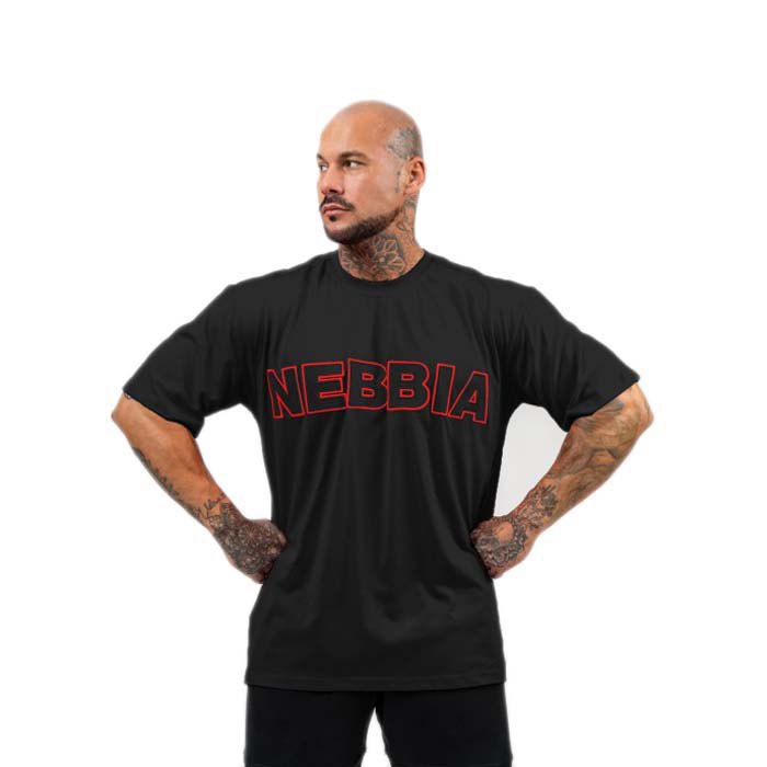 Nebbia Loose Legacy Short Sleeve T-shirt Schwarz 2XL Mann von Nebbia