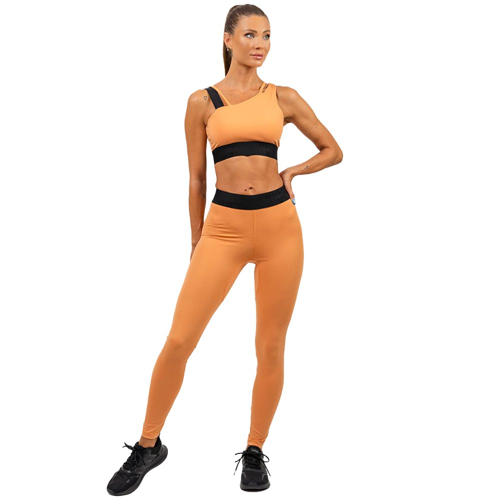 Nebbia Scrunch Butt Elite Leggings High Waist Orange XS Frau von Nebbia