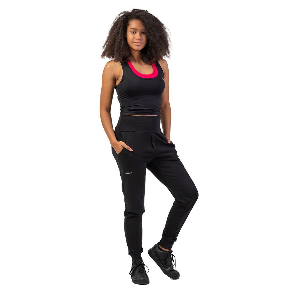 Nebbia Sporty Slim-fit Crop 422 Sports Top Schwarz XS Frau von Nebbia