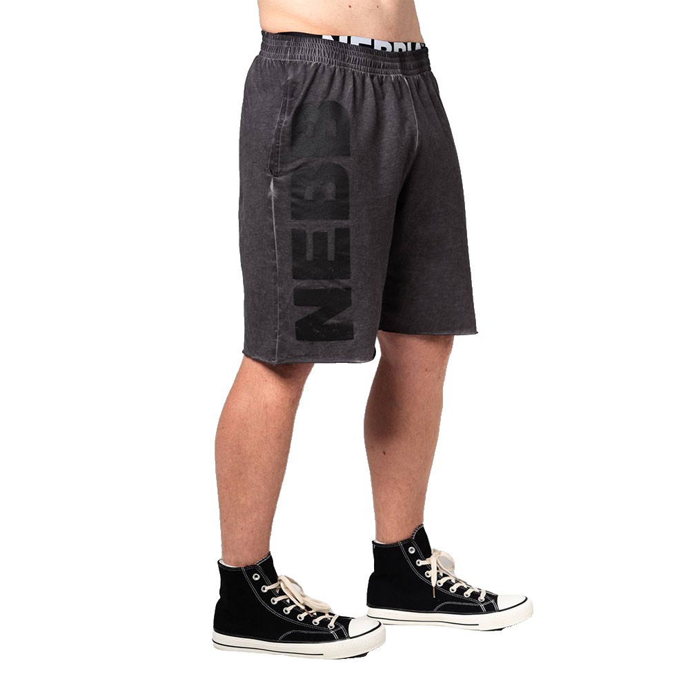Nebbia Washed-off Gym No Bs 367 Shorts Grau XL Mann von Nebbia